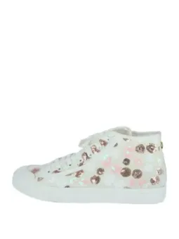 Metallische Kreis-Punkte-Sneaker