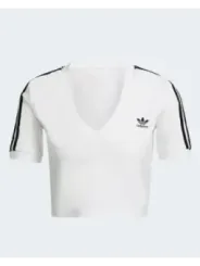 Weißes Adidas Sport-T-Shirt Damen