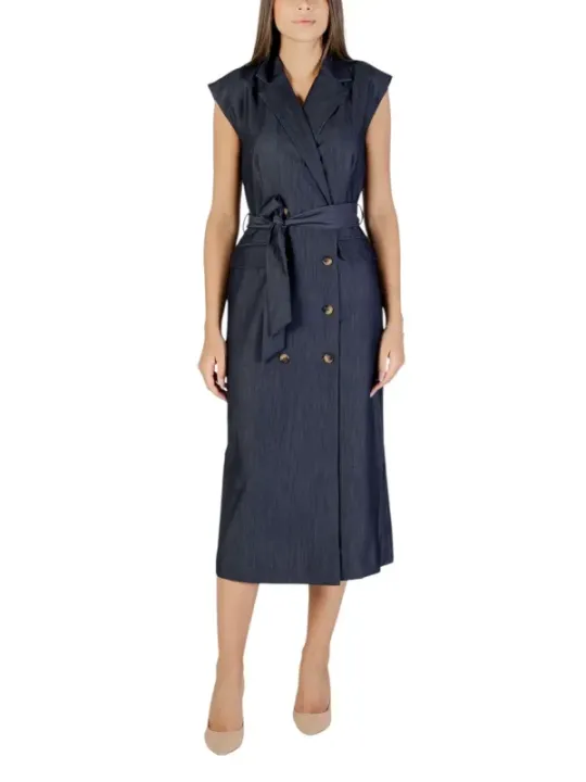 Ichi Damen Kleid Blau | online kaufen