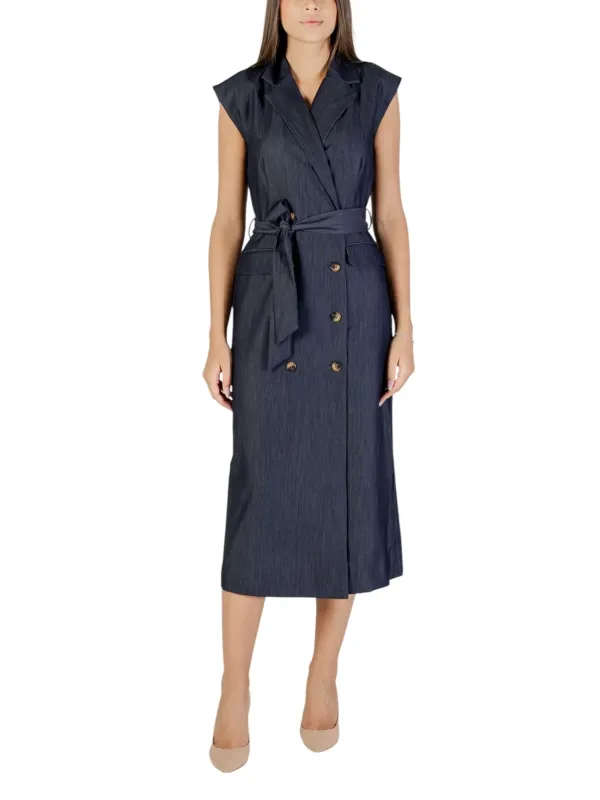 Ichi Damen Kleid Blau | online kaufen