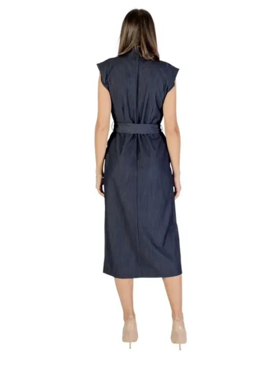 Ichi Damen Kleid Blau | online kaufen