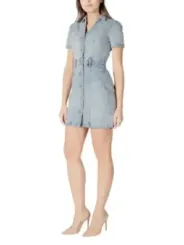 Denim Hemdkleid mit Gürtel