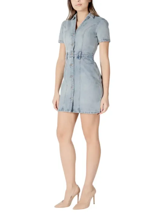 Denim Hemdkleid mit Gürtel