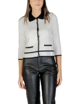 Morgan De Toi Damen Cardigan Weiß mieten - Flex-Fashion