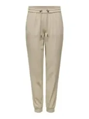 Khaki Hosen mit elastischem Bund