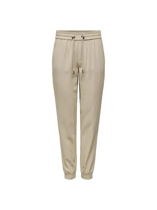 Khaki Hosen mit elastischem Bund