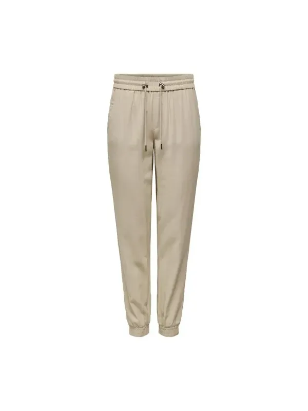 Khaki Hosen mit elastischem Bund