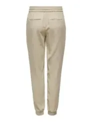 Tan Joggerhosen mit Reißverschluss-Tasche