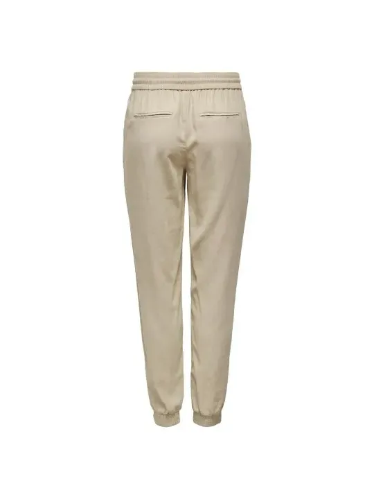 Tan Joggerhosen mit Reißverschluss-Tasche