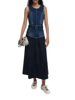 Desigual Damen Kleid Blau mieten – Flex-Fashion Verleih