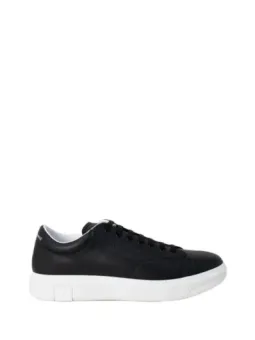 Schwarze Armani Exchange Ledersneaker
