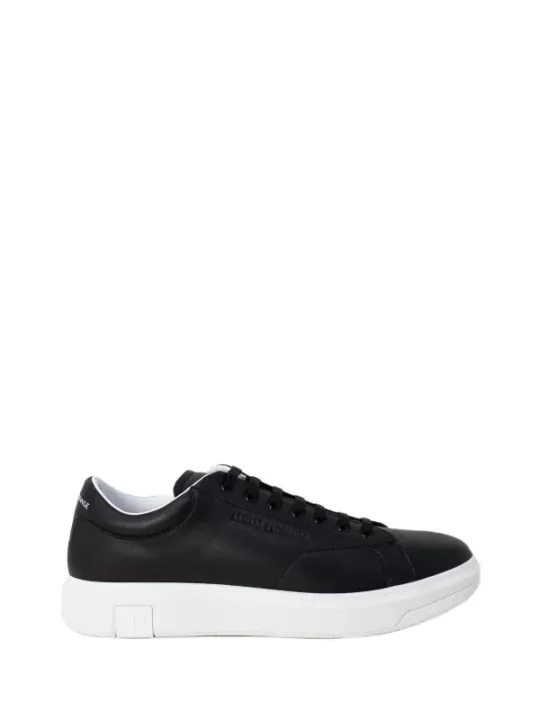 Schwarze Armani Exchange Ledersneaker