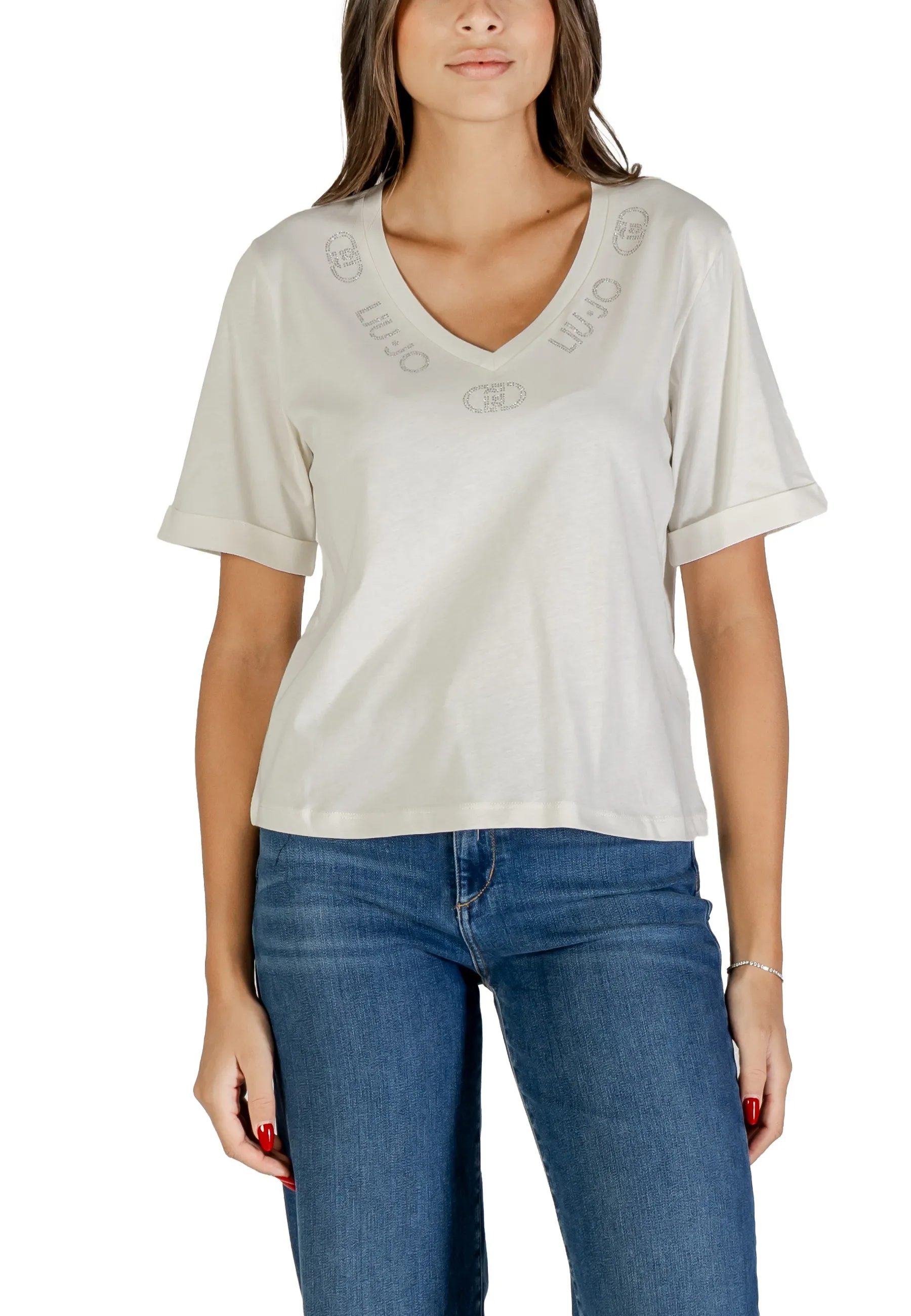 Liu Jo Damen T-Shirt Weiß 490276