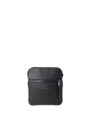 Schwarze Armani Exchange Umhängetasche Leder