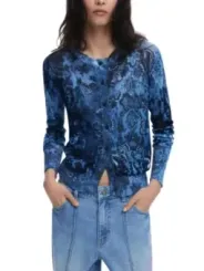 Desigual Damen Cardigan Blau | online kaufen