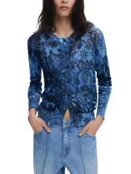 Desigual Damen Cardigan Blau | online kaufen