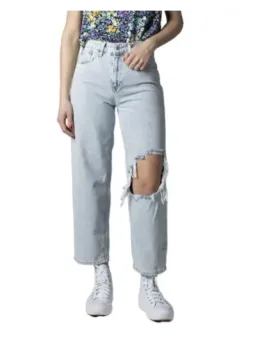 Helle Jeans mit geradem Bein