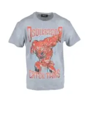 Dsquared2 Löwe Grafik Baumwoll T-Shirt