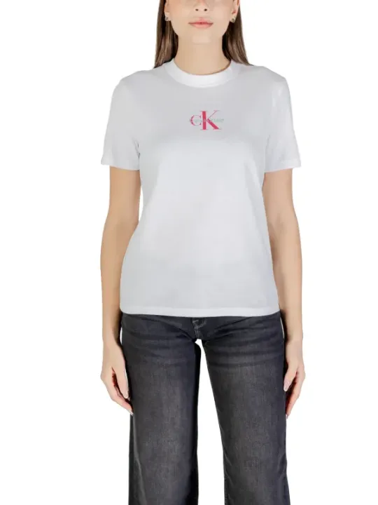 Calvin Klein Jeans Damen T-Shirt Weiß | online kaufen