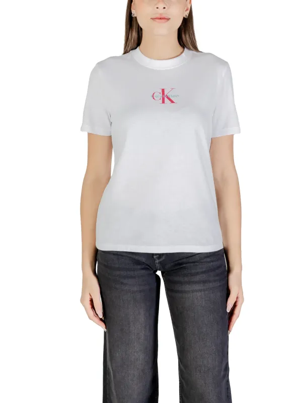 Calvin Klein Jeans Damen T-Shirt Weiß | online kaufen