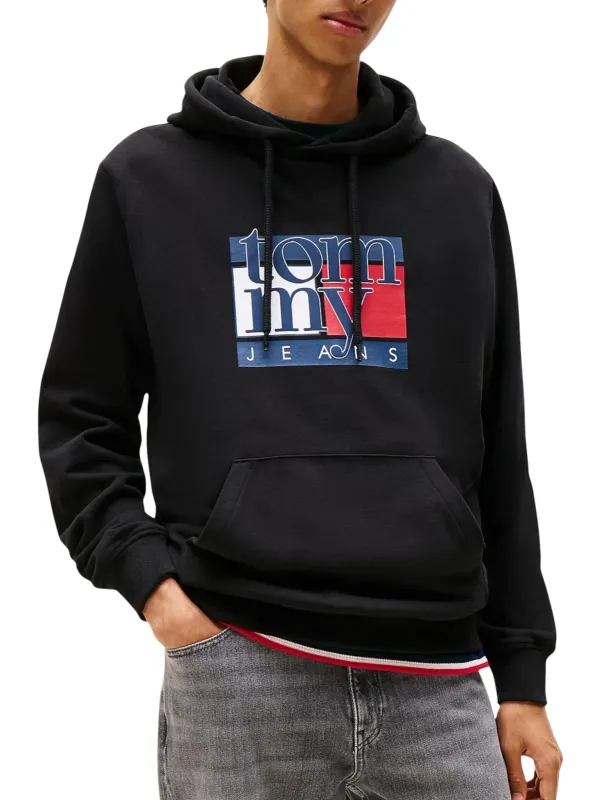 Tommy Hilfiger Jeans Herren Sweatshirt Schwarz