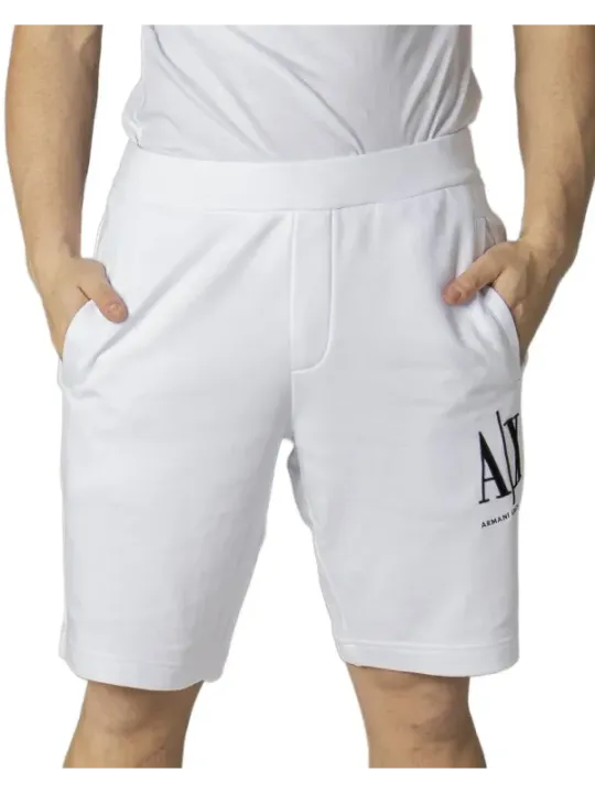 Weiße Armani Exchange Bermudashorts