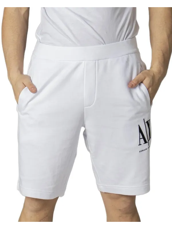 Weiße Armani Exchange Bermudashorts