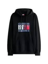 Tommy Hilfiger Jeans Herren Sweatshirt Schwarz