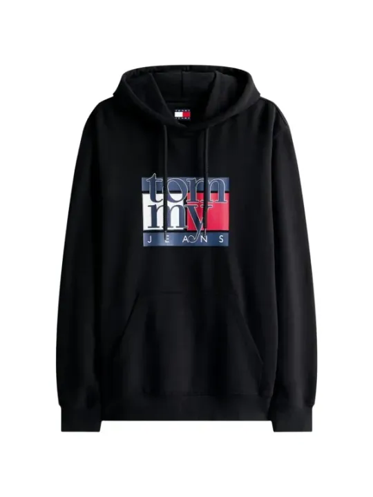 Tommy Hilfiger Jeans Herren Sweatshirt Schwarz
