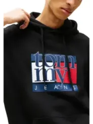 Tommy Hilfiger Jeans Herren Sweatshirt Schwarz