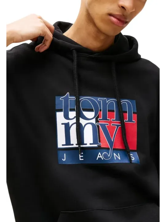 Tommy Hilfiger Jeans Herren Sweatshirt Schwarz