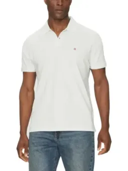 Calvin Klein Herren Polo Weiß mieten | Flex-Fashion Verleih