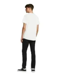 Dunkle graue Herren Straight-Cut Jeans
