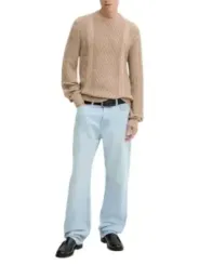 Tommy Hilfiger Jeans Herren Pullover Beige | online kaufen