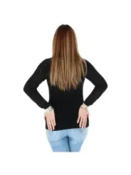 Schwarzes Pinko Langarm-Top High-Low