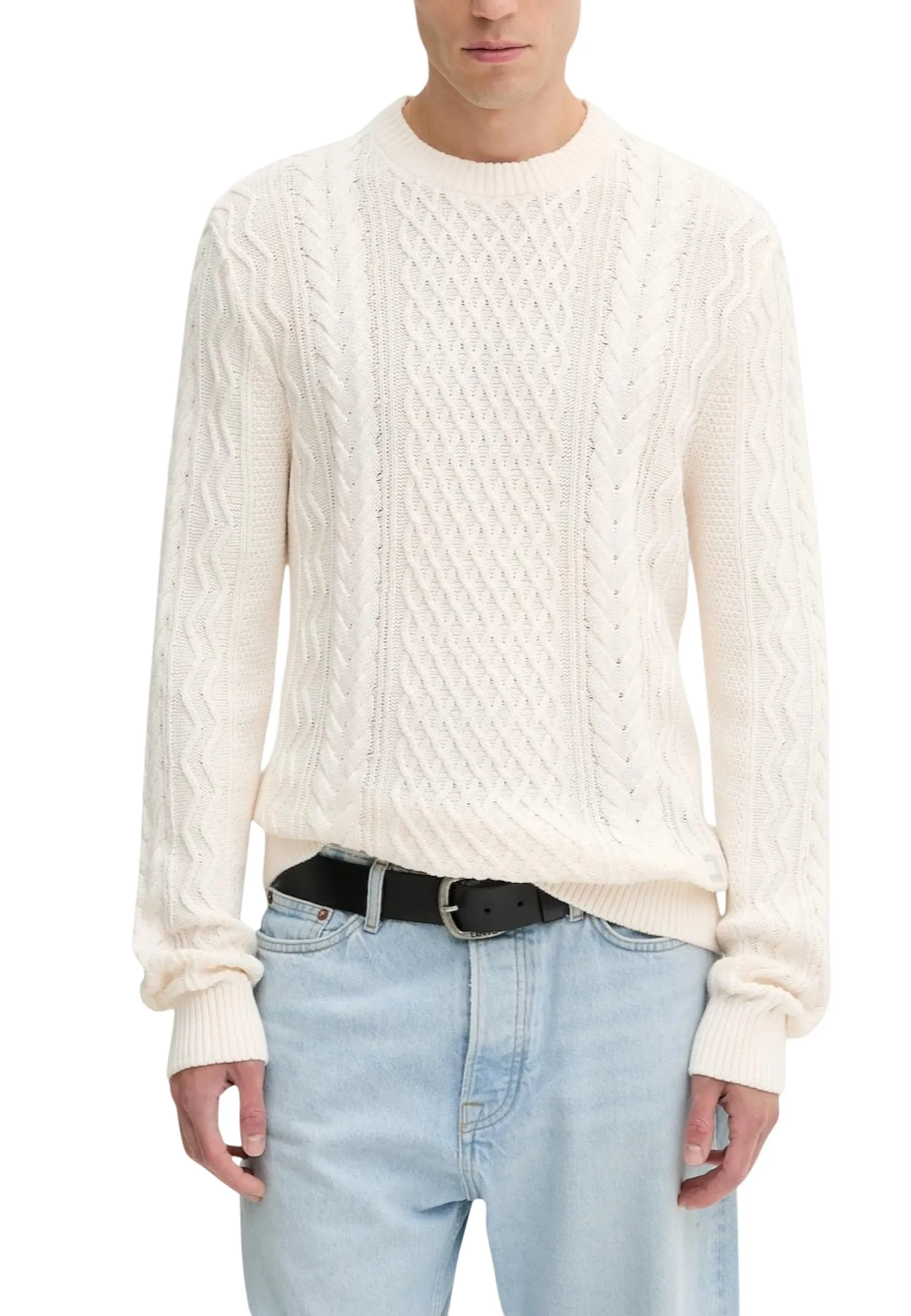 Herren Pullover Weiß 490140