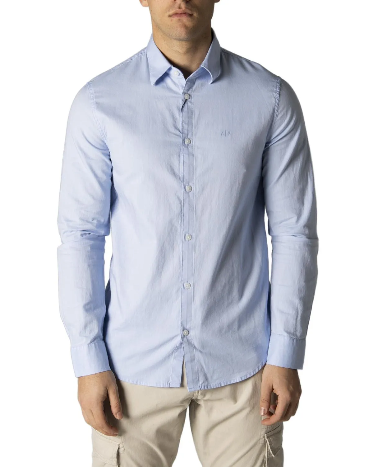 Herren Hemd Azurblau 253689