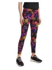 Desigual bunte Blumen Leggings schwarz