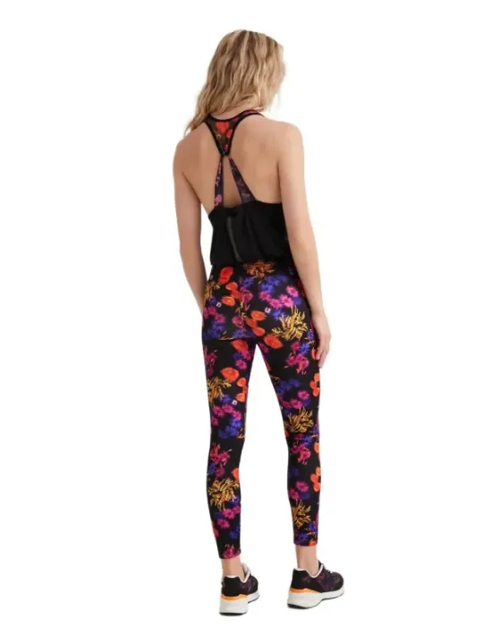 Blumiges Leggings-Set mit Sneakern