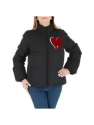 Schwarze gesteppte Love Moschino Jacke