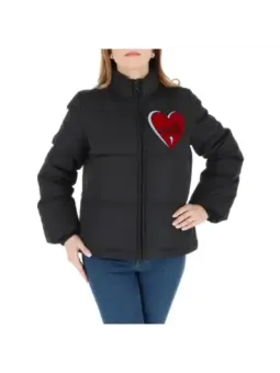 Schwarze gesteppte Love Moschino Jacke