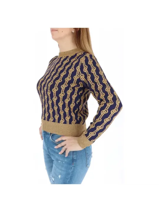 Pinko 242908 Goldene Kettendesign Pullover
