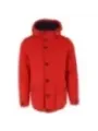 Rote Kapuzenjacke mit Fleece-Futter