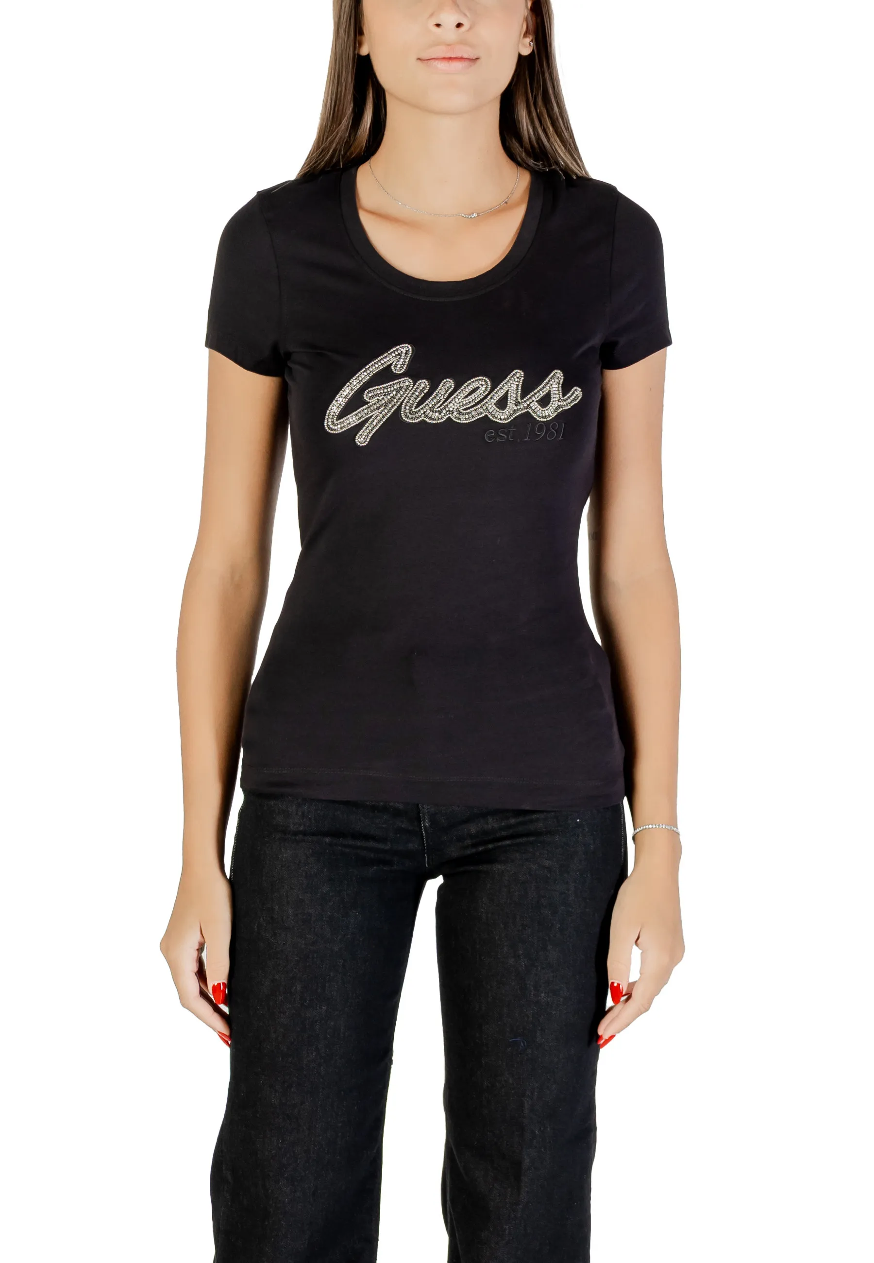 Guess Damen T-Shirt Schwarz 489876