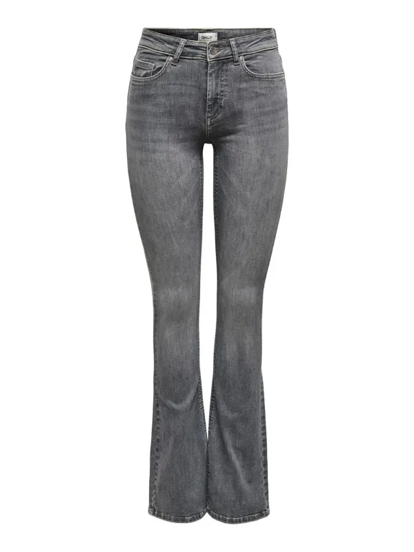 Schlanke, graue Cropped Jeans Only
