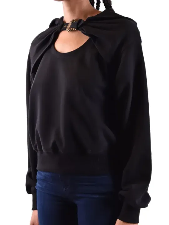 Versace Jeans Couture Damen Fleece Schwarz | online kaufen