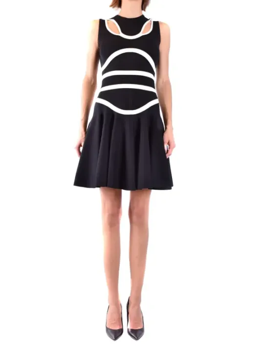 Alexander Mcqueen Damen Kleid Schwarz | online kaufen