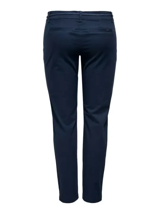 Dunkle Stretch-Twill-Hosen Damen