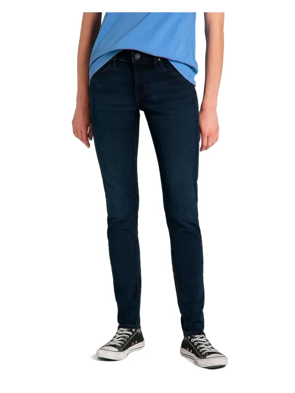 Dunkle Lee Jeans schmal zulaufend