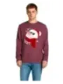 Burgunder Jack & Jones Schneemann Pullover